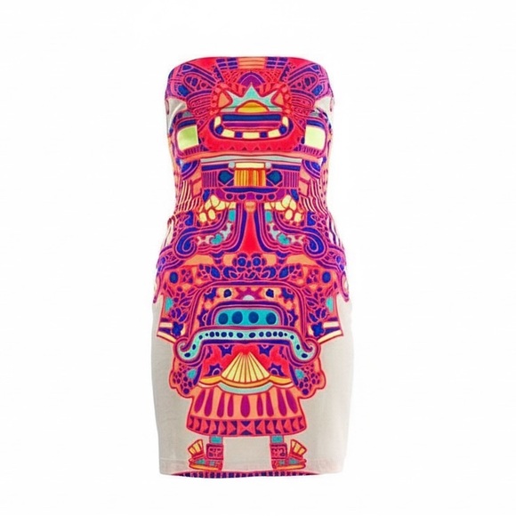 Mara Hoffman Vibrant Strapless Dress 0 - Picture 4 of 5